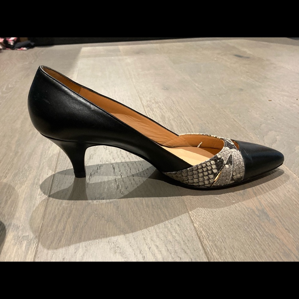 Black/python Italian pumps - Picture 3 of 10